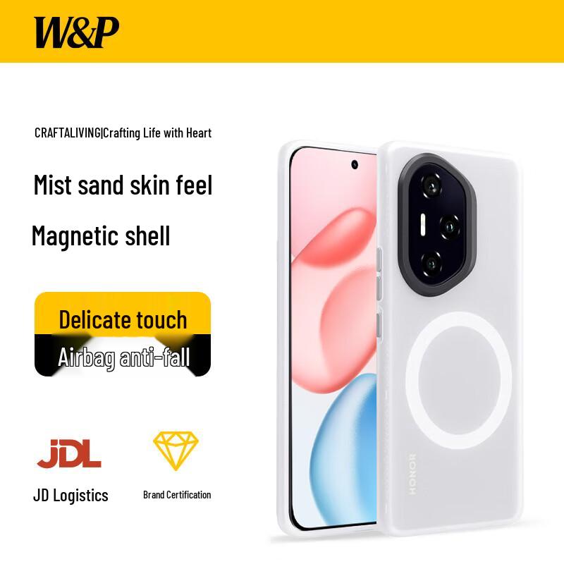 

Магнитный матовый чехол для телефона W&P для серии Honor 400 Honor 400 Pro