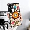 Cartoon Cute Cats Theme Plating Phone Case For Samsung Galaxy S24 S25 FE S26 Edge S23 Ultra S22 S21 Plus S20 Anti-Fall Airabag C