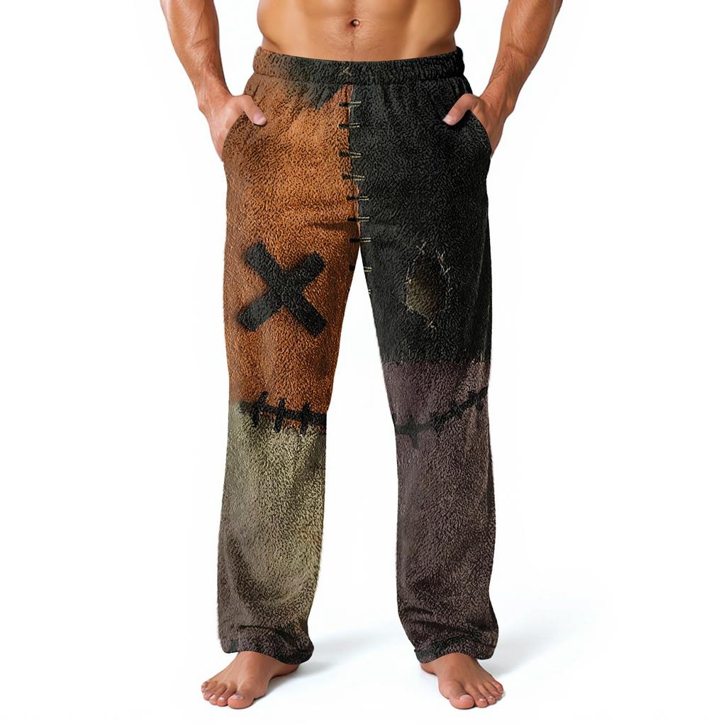 Men's Allover Printed Home Pants Sleeping Pajama Pants Long Pants Pajama Pants