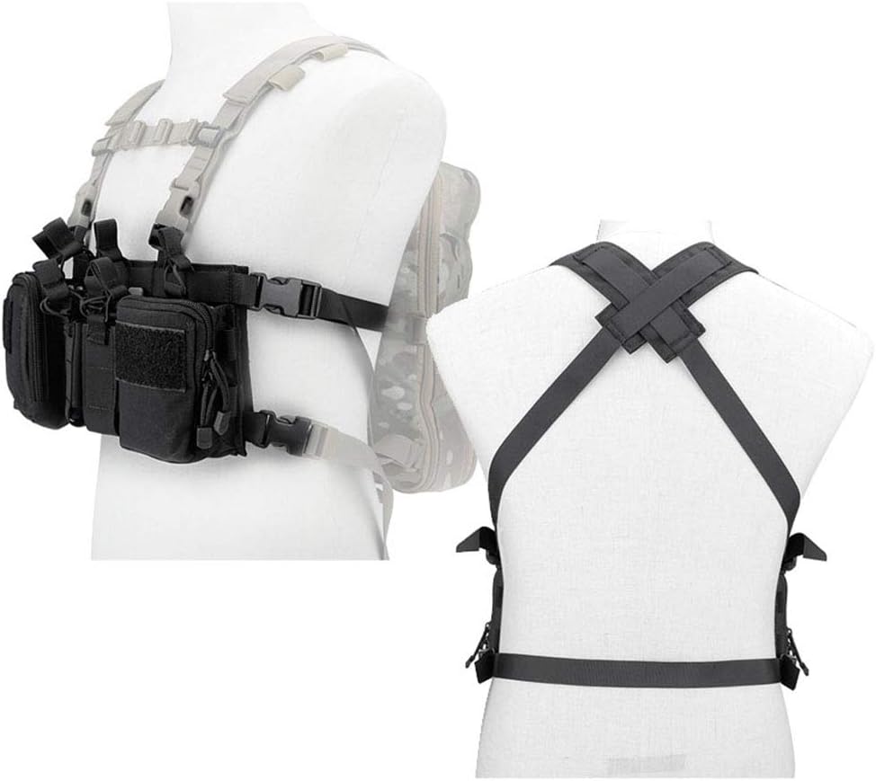 Outdoor Sports Airsoft Gear Combat Assault Molle Vest Accessory Pouch Bag Carrier Tactical Camouflage Chest Rig