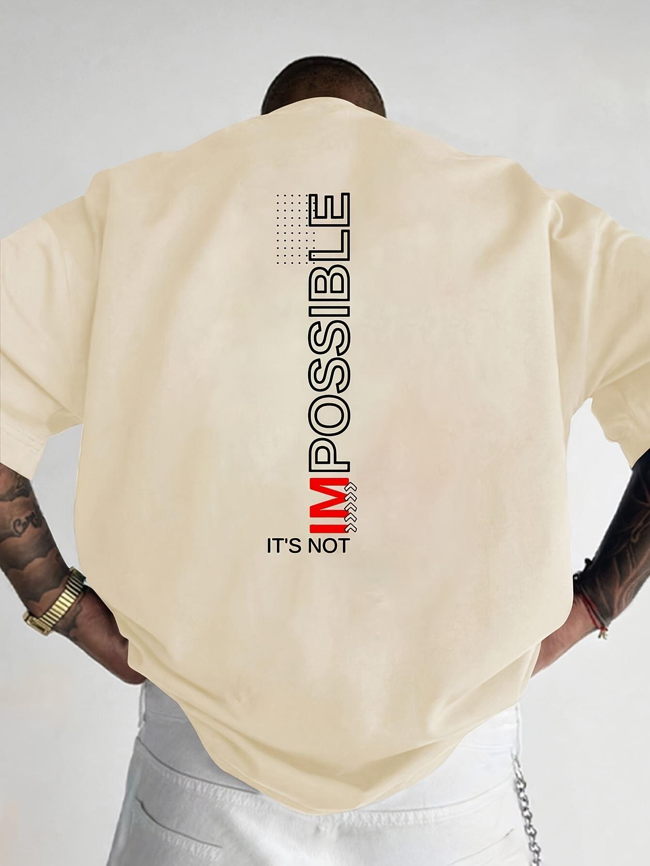 

2026 New Year Mens Short Sleeved Tshirt with English Pattern Loose Fit Fashionable Casual Round Neck Top 4XL