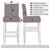 Dustproof Counter Height Bar Stool Cover Jacquard Bar Stool Seat Covers Chair Protectors  Household