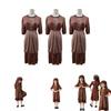 Medieval Peasant Costume For Children Adults With Polyester Fabric For Stage Play Performances