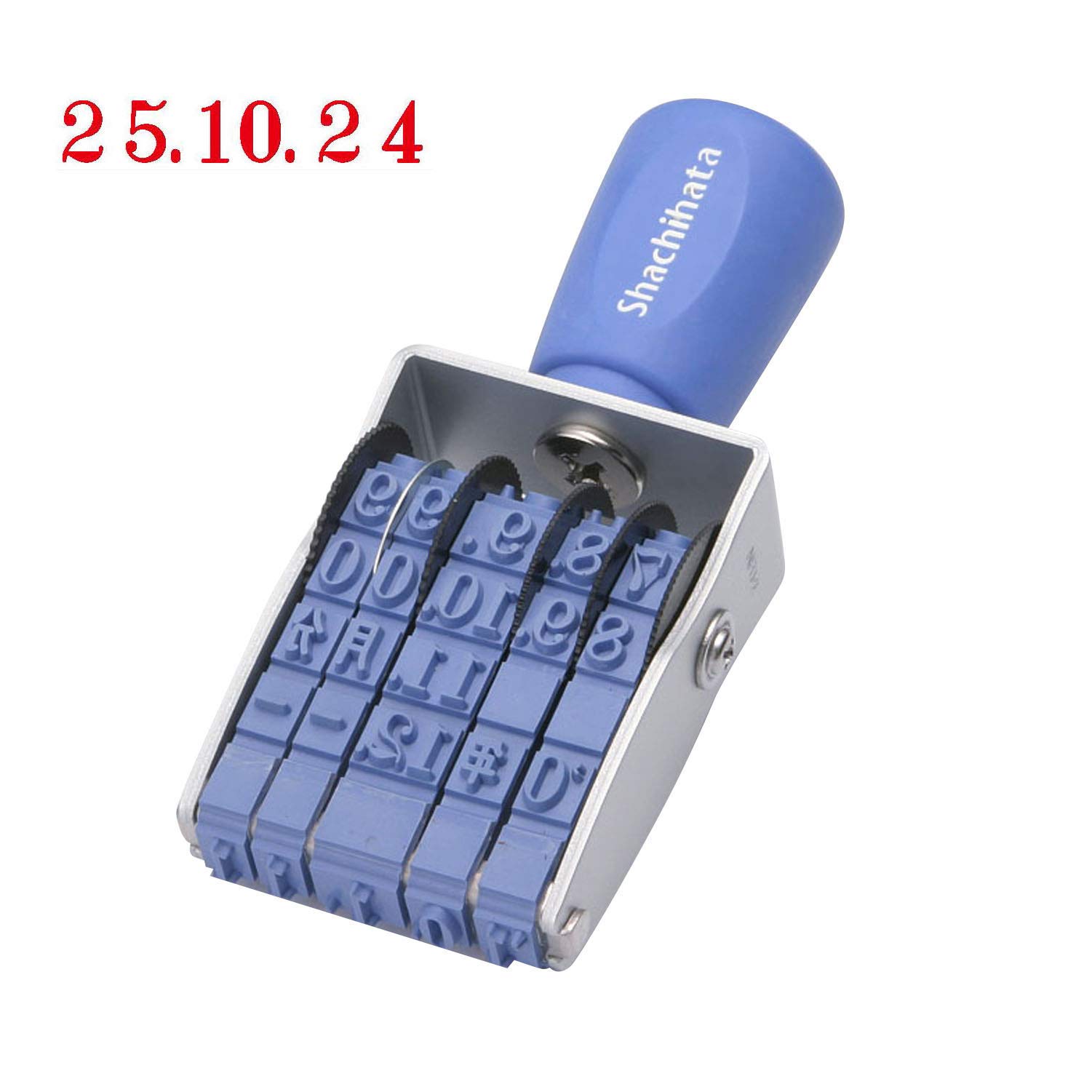 

Shachihata Rotating Rubber Stamp, Roman Date, Size 2, Approx. 36 x 7 mm, Mincho Font