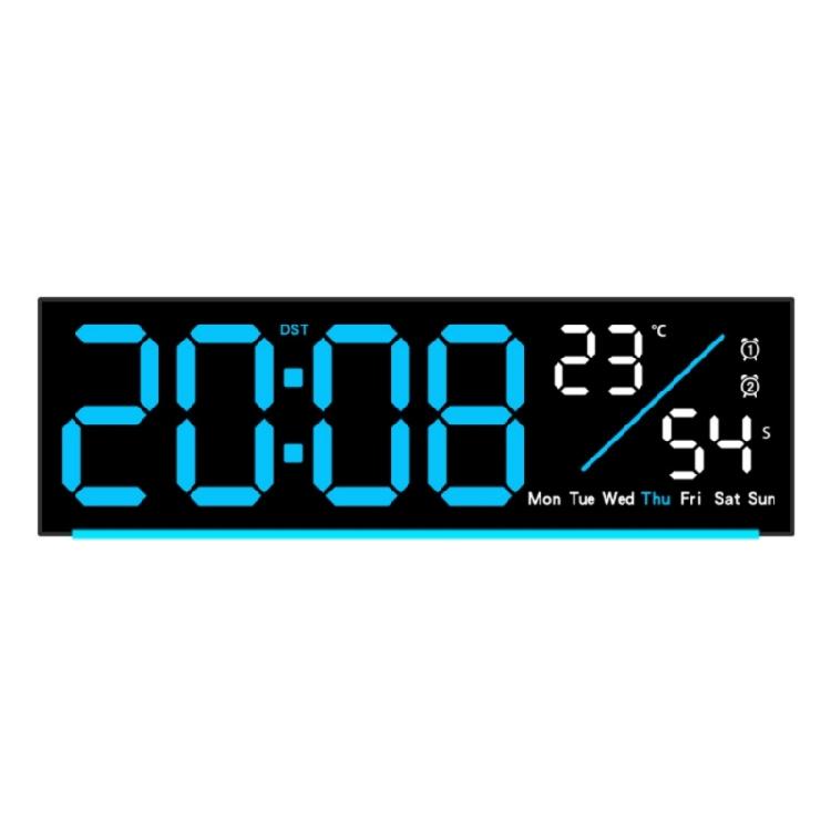 

Clear Easy Read LED Digital Alarm Clock Time Date Temperature Display Soft Wake Up Timers Stopwatch Modern for Home Use