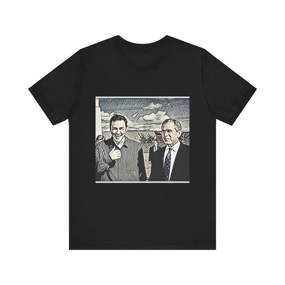 

Norm Macdonald George Bush Short Sleeve Tee Shirt Graphic Print Crewneck Unisex 2XL