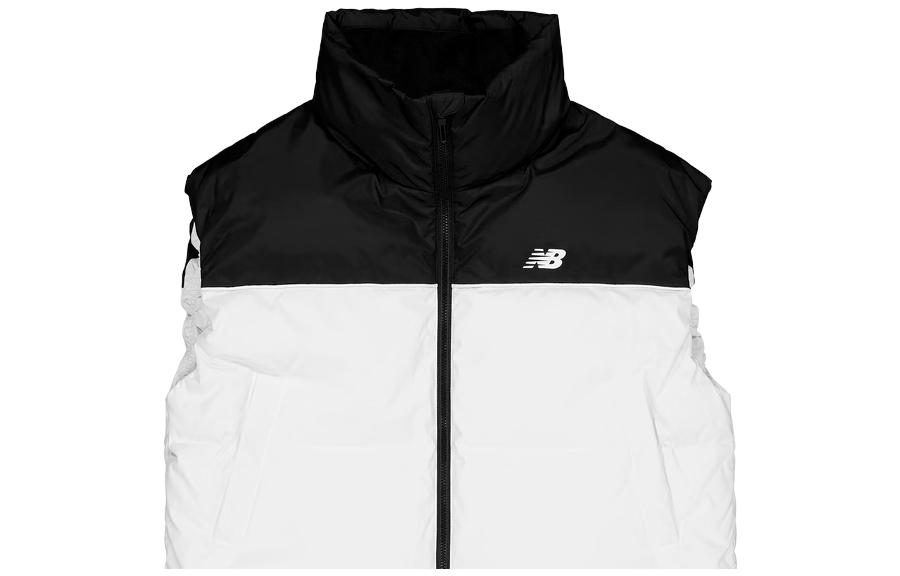 New Balance Down Vests Women s Black/White Stand Collar Moderate Other NJD48022-MIX M