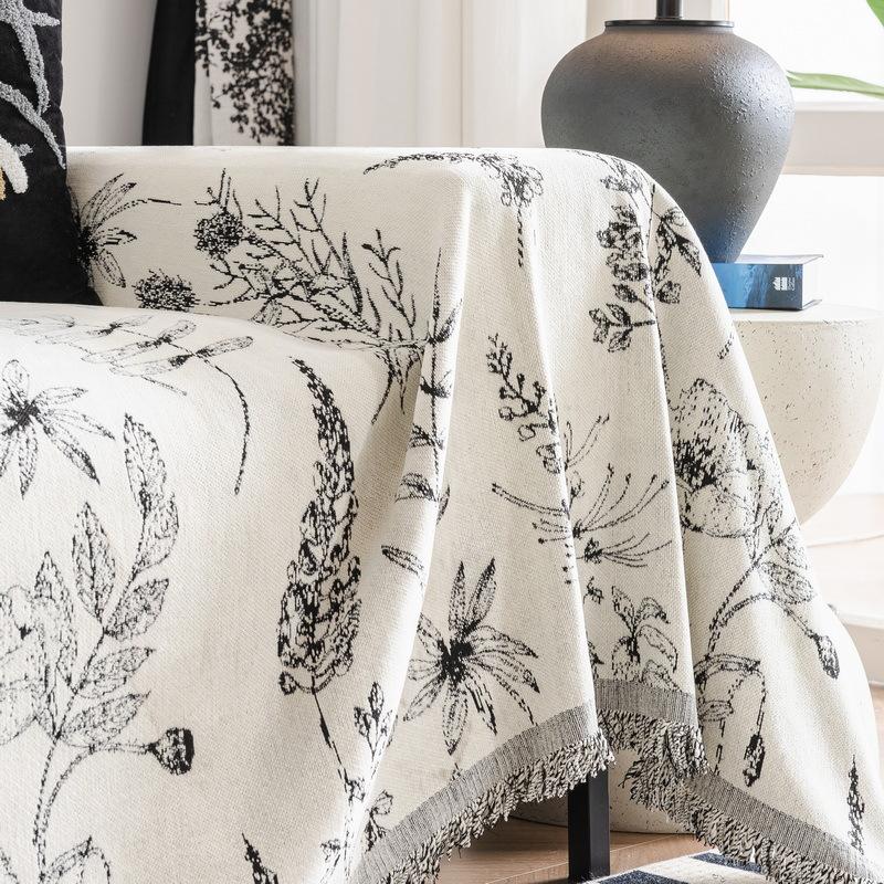 Sofa Cover Cloth French High-Grade All-Inclusive Sofa Towel Anti-Scratching Sofa Slipcover Sofa Cover Cover Universal Universal