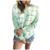 Women's Casual  Contrast Color Long Sleeve Top Pullover Sweatshir