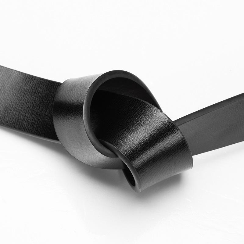 New Toothless Belt for Men, Genuine Leather Belt for Men, Toothless Automatic Buckle Strip