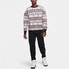 Jordan Jumpman Holiday Christmas Sweater Print Warm Comfortable Casual Crew Neck Sweatshirt Men Tops Black CT3460-010