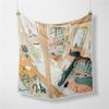 Twill Silk Scarf Woman Mystery of 24 Print Square Scarves Wraps Bandana Small Hijab Silk Foulards Tie Headband Neckerchief 53CM