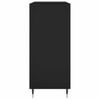 Record Cabinet Black 84.5 x 38 x 89 cm Particleboard