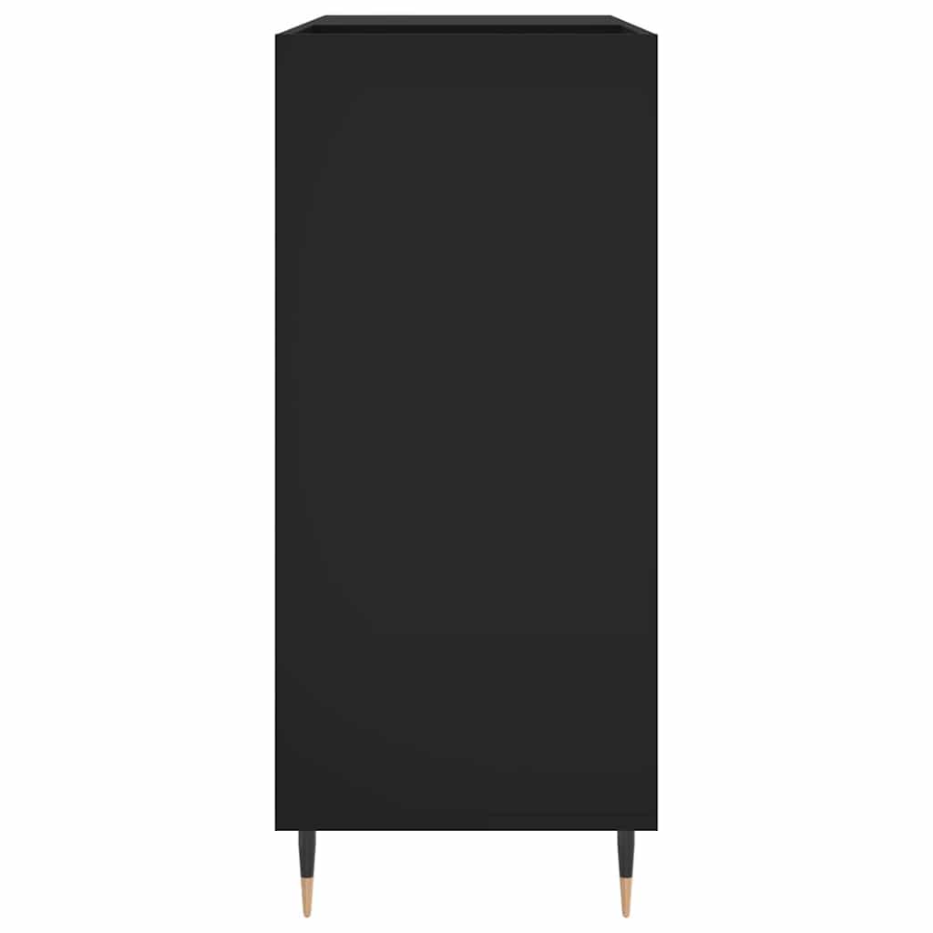 Record Cabinet Black 84.5 x 38 x 89 cm Particleboard