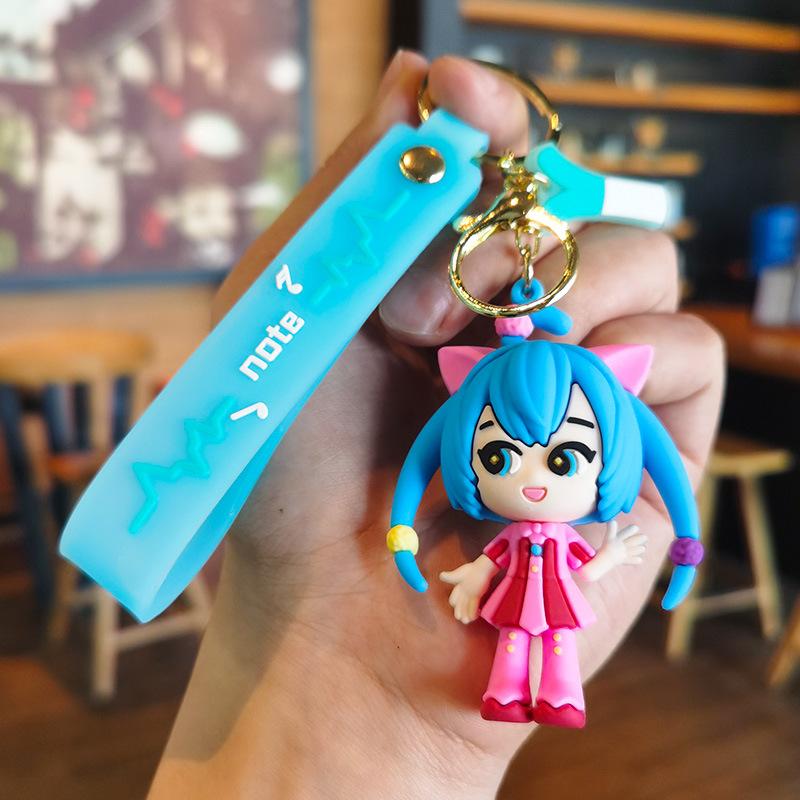 2nd Generation Miku Keychain Cartoon and Cute Ins Gift Car Bag Schoolbag Girls Doll Machine Companion Gift Personalized Gift Y2k