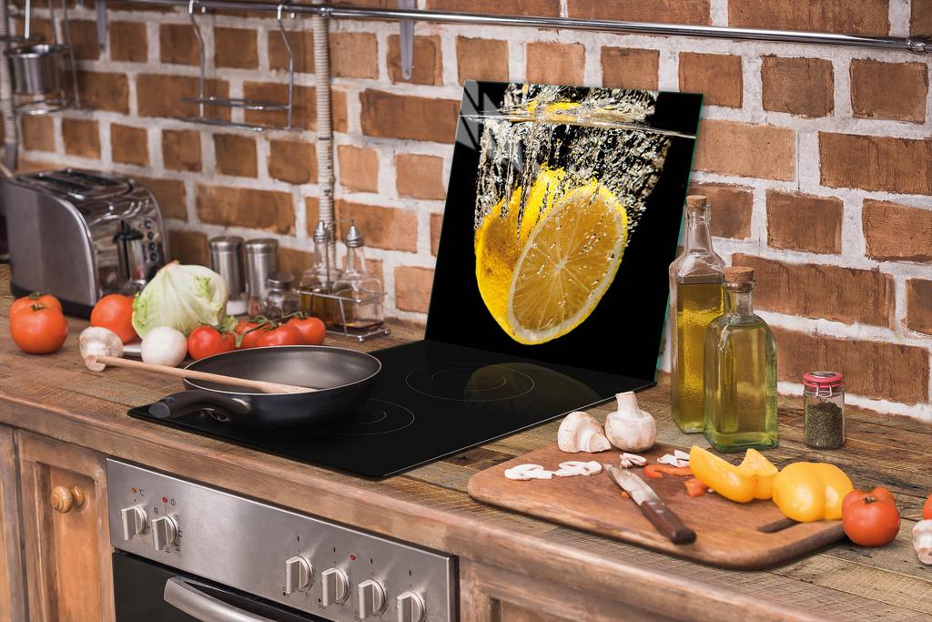 TAGLIERE IN VETRO 52x40 LIMONE