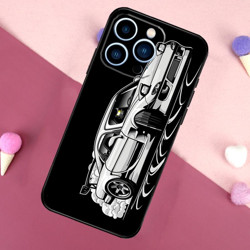 JDM Car RX7 MX5 Case For iPhone 16e 16 15 Pro Max 11 12 13 Mini 14 15 Pro Max 15 Plus XR Phone Back Cover