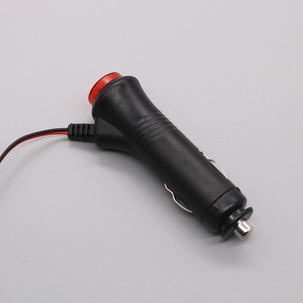 Universal-Zigarettenanzünderstecker fürs Auto, 12 V, mit Schalter, Sicherung, LED-Anzeige, Auto-Netzkabel, 1 Meter, Ein-/Aus-Schalter, Ladegerät-Adapter
