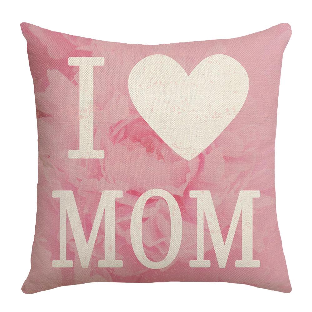 New Mother's Day Pillowcase Sofa Bedroom Linen Home Bedside Decorative Pillowcase Waist