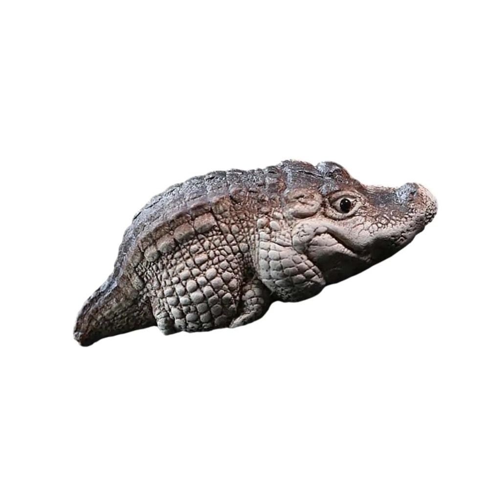 Resin Alligator Crocodile Kung Fu Tea Pet Mini Pet Model Handmade Pet Figurine  Home