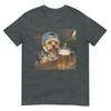 Yorkie Drinking Beer Funny Dog Meme TShirt