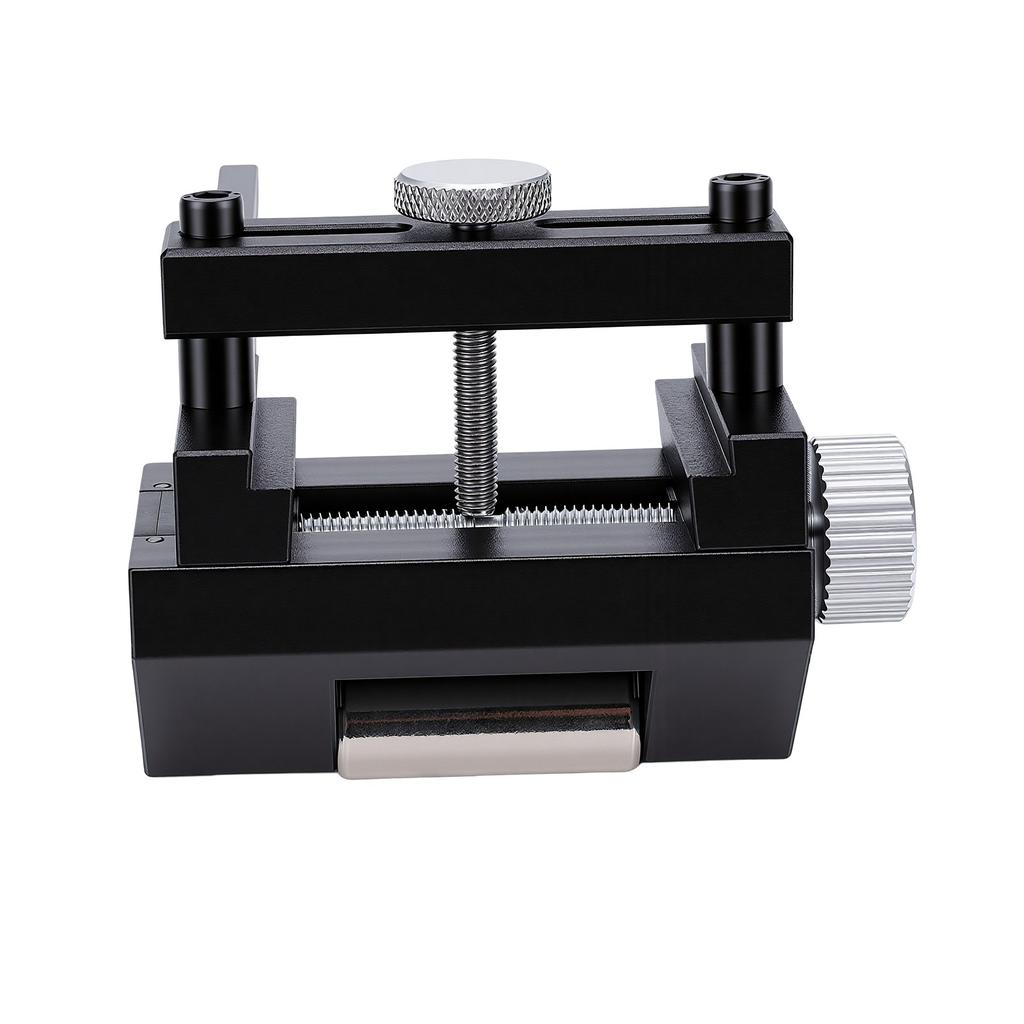 Honing Guide Tool Aluminum Alloy Versatile Angle Adjustment Woodworking Sharpener Jig for Easy Chisel Sharpening Black
