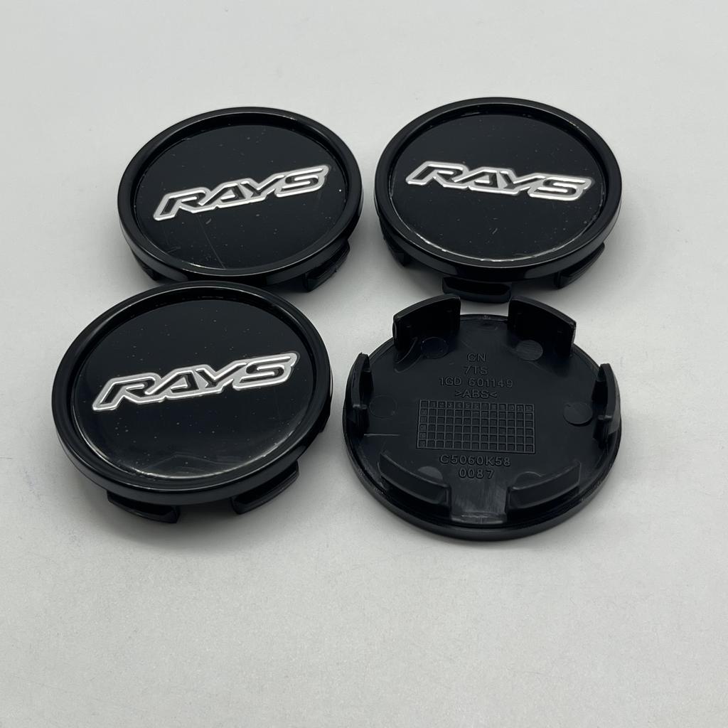4pcs/Set High-Quality New 58mm K58mm For RAYS Emblem Logo Car Wheel Center Hub Caps Auto Replaces Styling Decoration Accessories