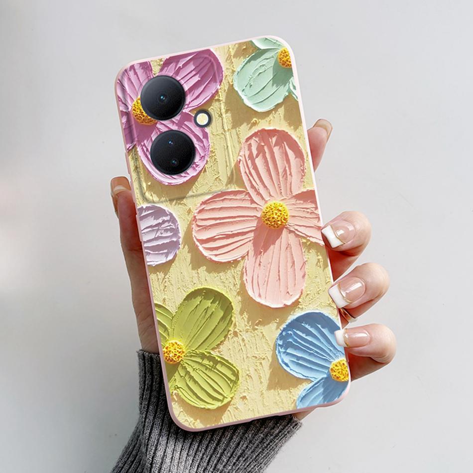 For Vivo V29 Lite 5G Case VIVOY78 Y 78 6.78'' Soft Cartoon Bear Frog Silicone Back Covers For Vivo Y78+ V29 Lite 5G Phone Cases