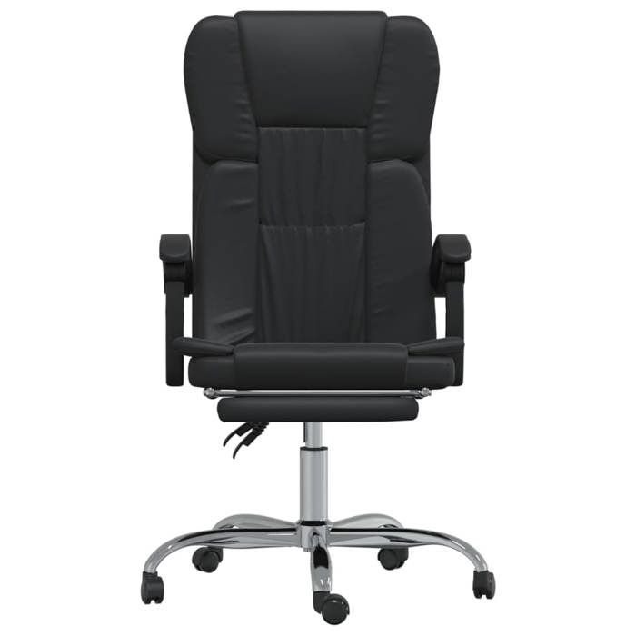 VidaXL Fauteuil Inclinable de Bureau Siège Inclinable Chaise d'Ordinateur Dossier et Repose-pied Réglables Meuble de Bureau 349619