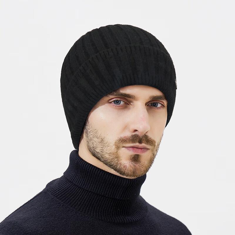 

ZHENYUEQI Унисекс Зимняя Шерстяная Шапка-Бини с Ушками One Size