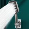 Rectangular Large Panel Pressurized Shower Head 3 Mode Rain Shower Set  Homestay
