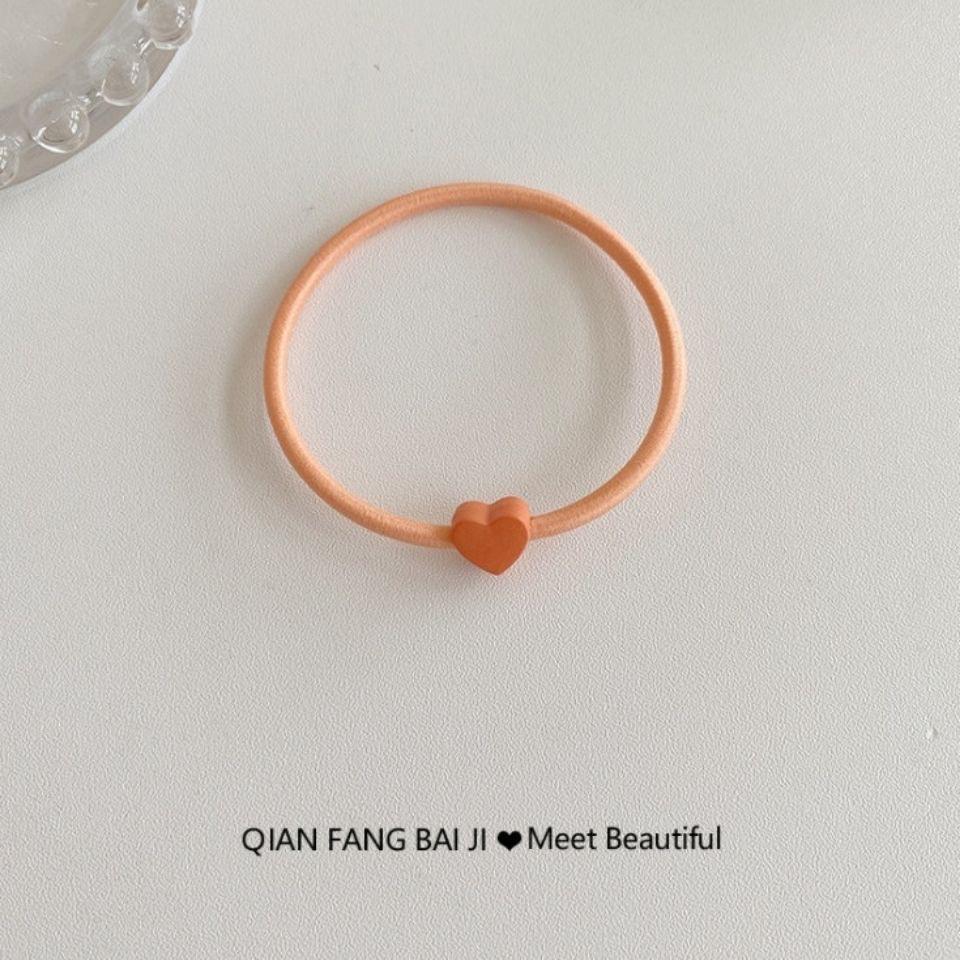 Candy Color Hair Band - Cute, High-Elastic Hair Accessory for Students In Milk Tea Shades