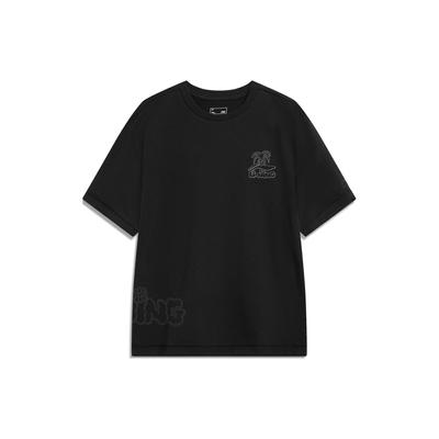 הדפס לוגו חולצה ספורטיבית צווארון חולצות גברים חולצות שחורות AHST189-5