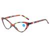Reading Glasses Women Printed Presbyopia Glasses Fashion Amusing Cat's Eye Hyperopia Glasses Blue Eyeglasses