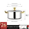 Thickened 304 Stainless Steel Soup Pot with Lid