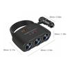 120W PD QC3.0 Dual USB Socket Car Cigarette Lighter Splitter 12V 24V Fast Charging Socket for IPhone GPS Dashcam