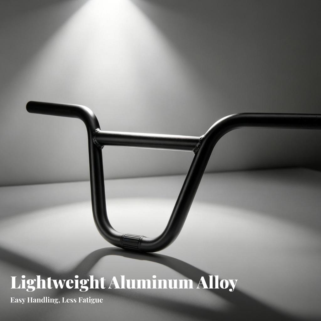 Hollow Upward-Curving Ends Wide Mountain Bike Bar Riser Handlebar