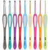 9 Pcs 14cm Length Knitting Tool Set Aluminum Needles Aluminum Crochet Needles  DIY Handwoven