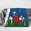 snoopys Throw Blanket for Couch cartoon dog Soft Fuzzy Plush Blanket 50x60 Inches Multiple Sizes Bedspreads for All Seasons