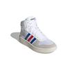 adidas Neo Hoops 2.0 Mid K Abrasion Resistant Breathable Mid Top Vintage Basketball Shoes White Kids' FW9121