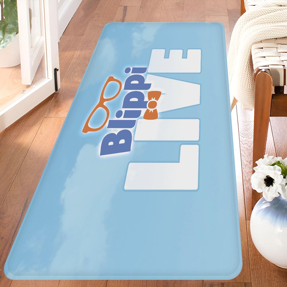 B-Blippiing Creative ABC Pattern Kitchen Mat Anti-Slip Doormat for Kids Room Bedroom Living Room Balcony Decoration