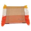 HERMES [Good Condition] Cashmere Fringe Scarf Jaune Soleil/Beige/EcruUsed