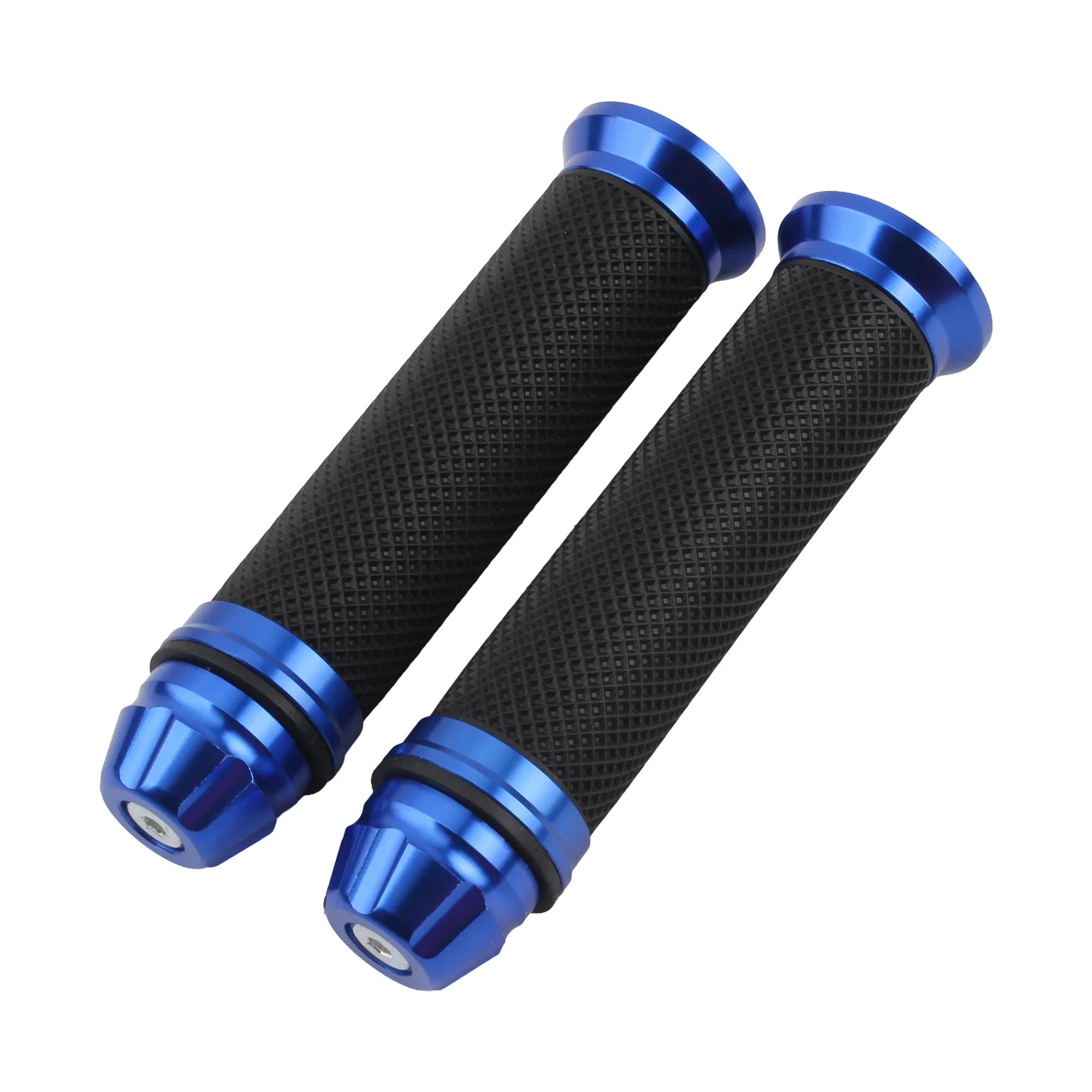 

7/8 Inch 22mm Motorcycle Grips Hand Grips Handlebar Handle Grip for Aprilia Victory KTM Honda Suzuki Kawasaki Yamaha BMW Ducati синій