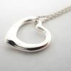 [Used] TIFFANY 925 Open Heart Pendant/Necklace/j10-3