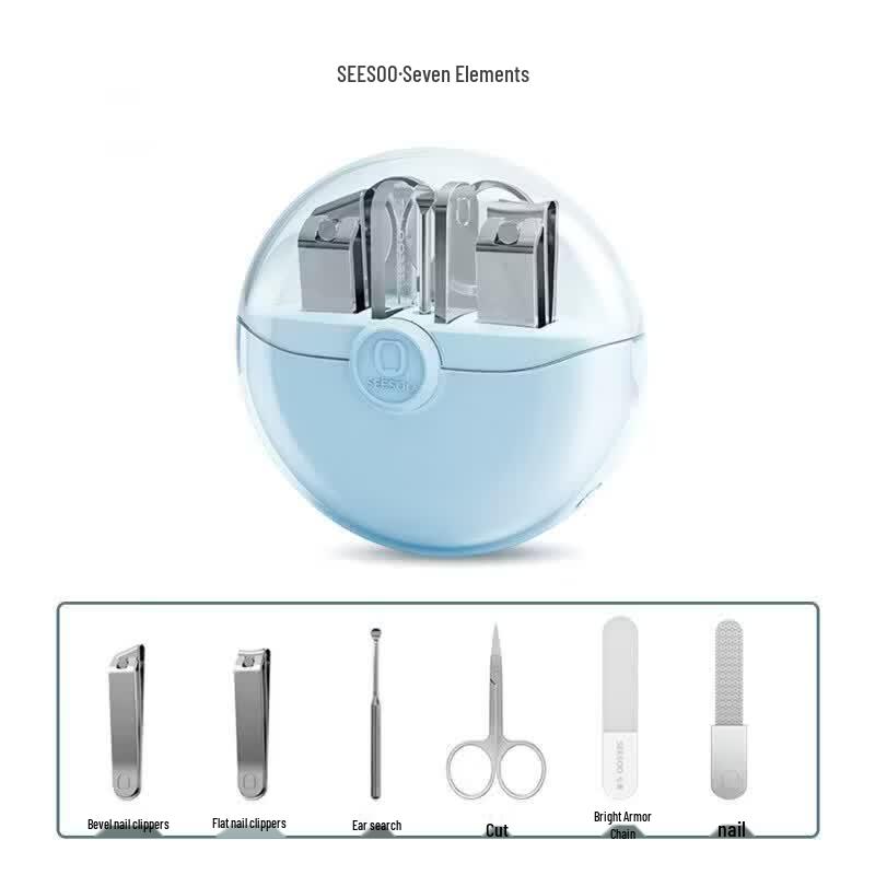 Seesoo Colorful Explorer 6-Piece Portable Manicure Set