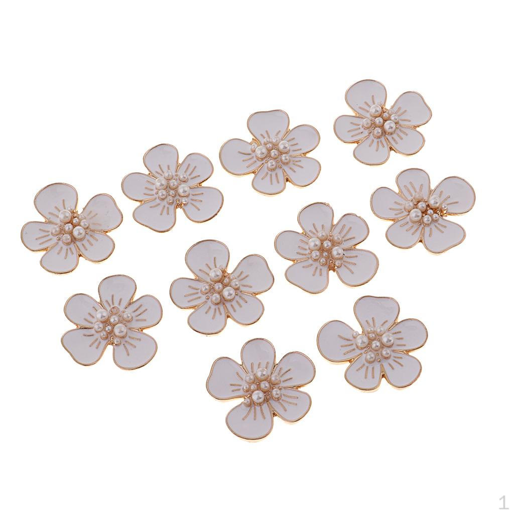 10 5 Crystal Flatback Flower Button for Wedding