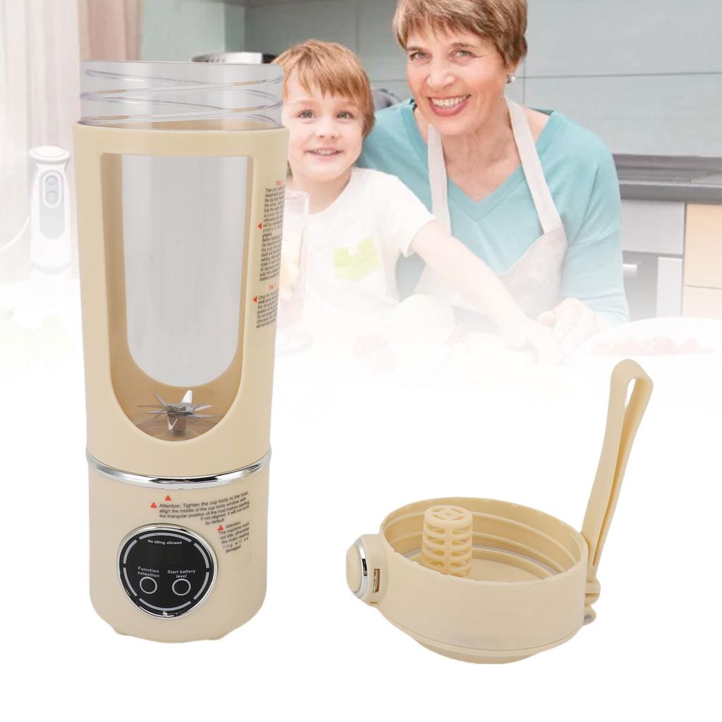 Portable Blender 700ML 7.4V 12 Blades Re able Travel    r Cup Fruit Mixer for Gym   Sports Outdoor