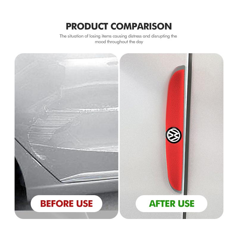 fgg7Car Bumper Protector Collision Strip Door Edge Guard Anti Scratch For Volkswagen VW Polo Jetta Sagitar Magotan Passat B5 B6 B7