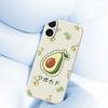 For iPhone 17 Case Avocados Pattern Printing Straight Edge TPU Phone Back Cover