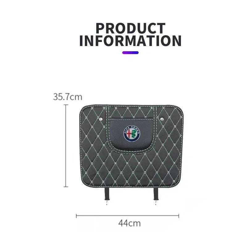 BRGKL1 For Alfa Romeo New PU Leather Car Anti-Kick Mats Auto Seat Back Protector Cover For Alfa Romeo Giulietta GT 159 147 156 Mito Bre